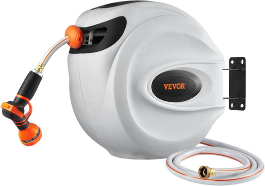 Smart 180° Swivel Wall-Mounted Hose Reel: Effortless Watering